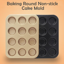 Load image into Gallery viewer, Bakeware Mini Muffin Cake Baking Pan 6/12/24 Holes Cupcake Mold Non Stick Baking Dishes Carbon Steel Oven Trays Pastry Tool 316