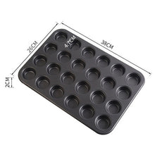 Load image into Gallery viewer, Bakeware Mini Muffin Cake Baking Pan 6/12/24 Holes Cupcake Mold Non Stick Baking Dishes Carbon Steel Oven Trays Pastry Tool 316