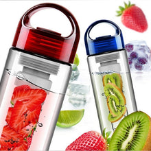 Load image into Gallery viewer, Water Bottle 700ML Plastic Fruit Infuser Drinkware Tour Outdoor Sport School Leak Proof Seal Gourde Climbing Water Bottles