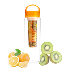 Load image into Gallery viewer, Water Bottle 700ML Plastic Fruit Infuser Drinkware Tour Outdoor Sport School Leak Proof Seal Gourde Climbing Water Bottles